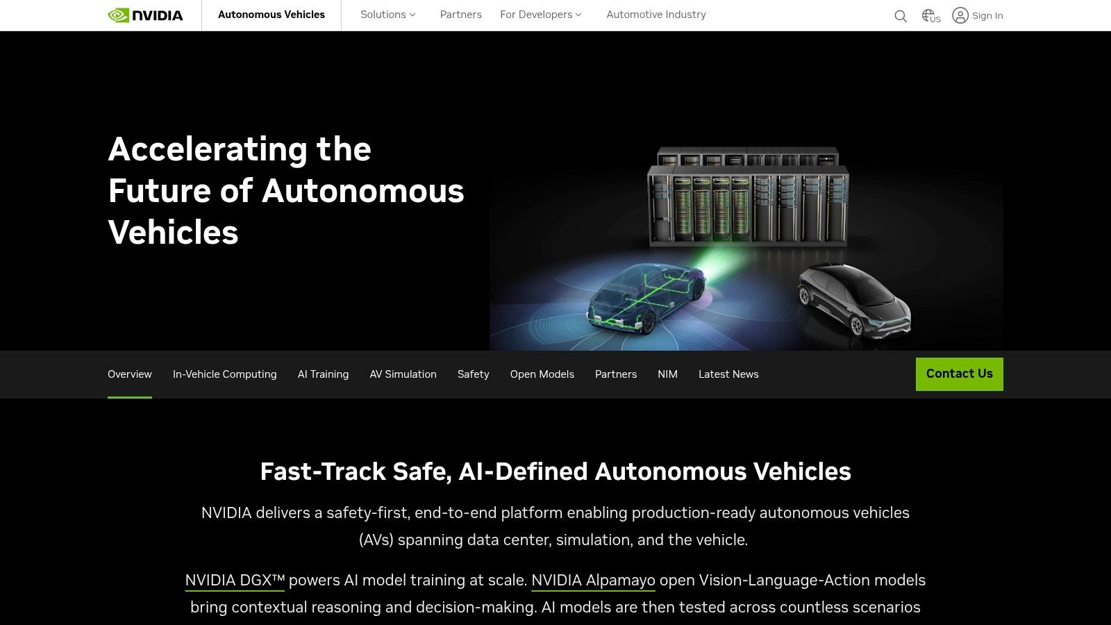 NVIDIA Automotive (DRIVE platform)