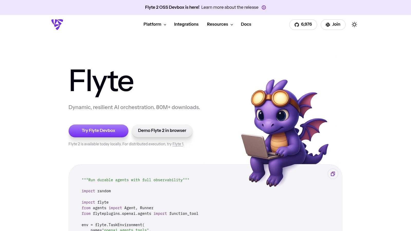 Flyte (open source) + Union Cloud