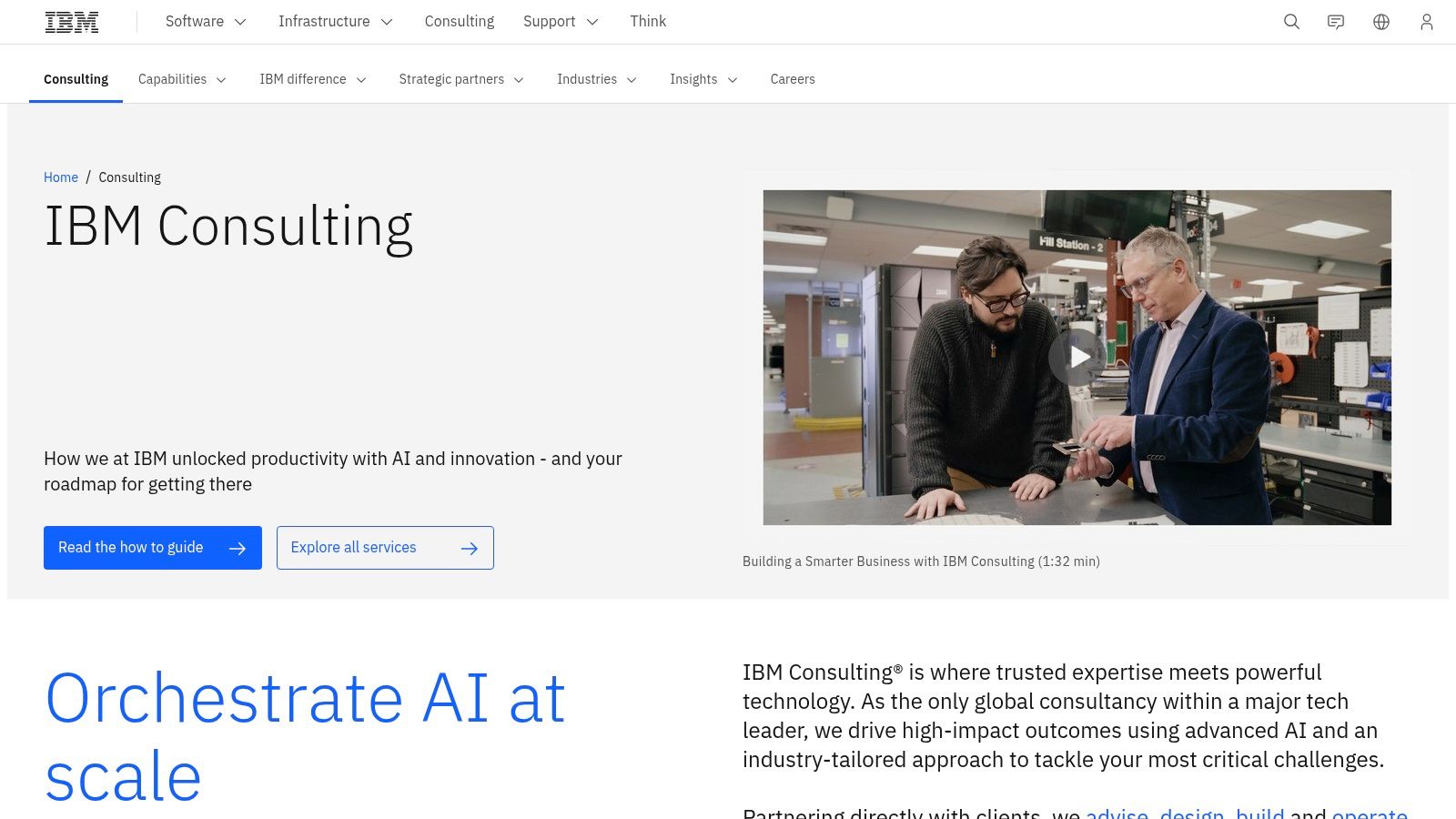 IBM Consulting – watsonx-powered AI implementation
