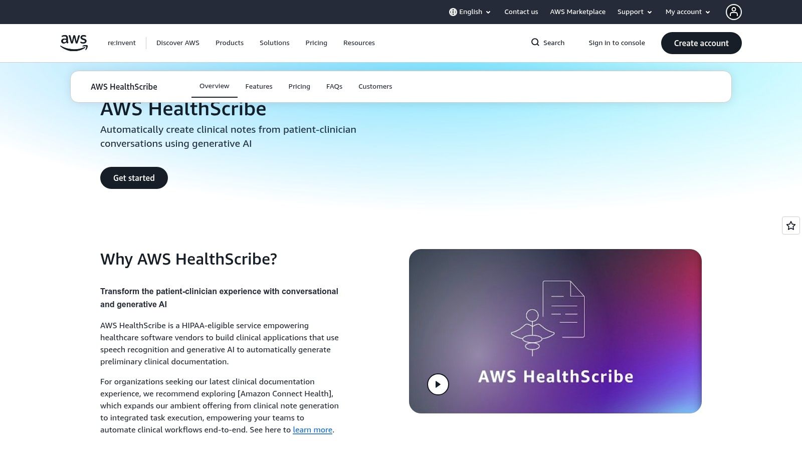 AWS HealthScribe
